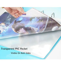 20 bolsos folheto a3 pasta papel organizador exibição livro claro saco de pvc saco documento para documentos a3 arquivo de papel organizador