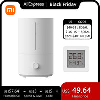 2022 New Xiaomi Mijia Humidifier 2 with Smart Digital Bluetooth Thermometer Air Humidifiers For Office Home Bedroom Humidifier