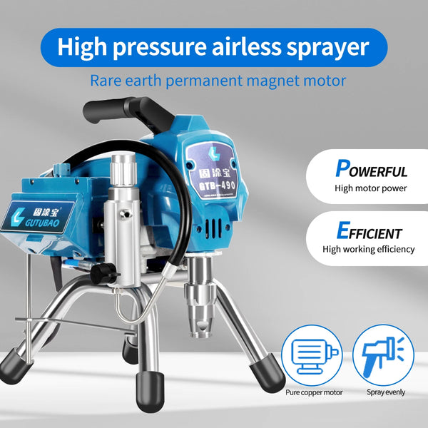 AOOKMIYA 2022 Professional Airless Paint Sprayer With Brushless Motor Spray Gun Portable Sprayer Tool 490 For Home Improvement Paint