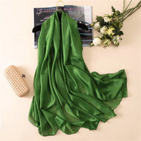 2023 Luxury Brand Women Fashion Scarf Plain Solid Silk Linen Shawls Scarves Summer Lady Bandanas Pashmina Foulard Hijab 180*90Cm