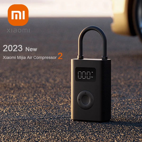 2023 New Xiaomi Mijia Air Pump 2 Portable Electric Air Compressor Tire  Sensor Mi Inflatable Treasure for Motorcycle Car Soccer