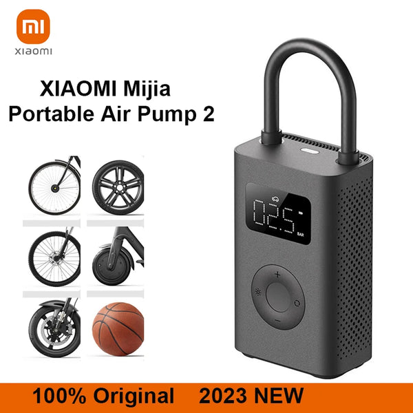 New Xiaomi Mijia Air Pump 1S /Pump 2 Mi Inflatable Treasure Portable  Electric Pump Air Compressor for Motorcycle Car Tire