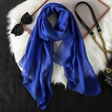 2023 New Fashion Summer Women soild color Beach Scarf Silk Shawls Headband Female Headband Wraps Sunscreen Hijab Wholesale