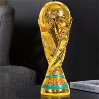 2024 New Golden Resin Football Trophy Champions Soccer Trophies Resin Ornament Football Fan Gift Home  Decoration Craft