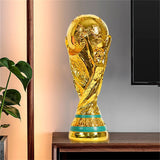 2024 New Golden Resin Football Trophy Champions Soccer Trophies Resin Ornament Football Fan Gift Home  Decoration Craft