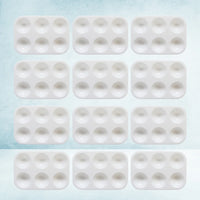 AOOKMIYA  20pcs Portable Painting Palettes Plastic Drawing Tray for DIY Craft Professional Art Painting