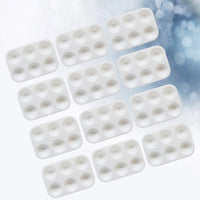 AOOKMIYA  20pcs Portable Painting Palettes Plastic Drawing Tray for DIY Craft Professional Art Painting