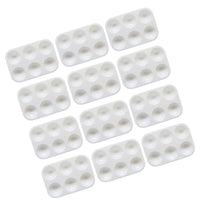 AOOKMIYA  20pcs Portable Painting Palettes Plastic Drawing Tray for DIY Craft Professional Art Painting