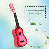 21 inch Basswood Ukulele 6 Strings Small Acoustic Guitar Musical Instruments Classical String Instrument Mini Ukulele Guitar Toy