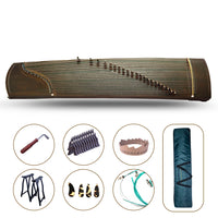 21Strings 163cm Black Sandalwood Guzheng Chinese Zither Koto w/ Full Accessories Professional Performance Easy To Learning