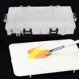 AOOKMIYA  24- Airtight Leak Watercolor Paint Palette Box for Watercolors Half Pans, Acrylic, Gouache and Oil Paint