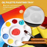 AOOKMIYA  24 Pcs Paint Palette Tray Plastic For Kids And Adults To Create DIY Craft Professional Art Painting