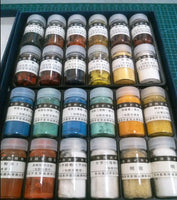 24 colors Solid Painting Paints Natural pigment for Chinese Painting Mineral Pigment Paints