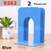 2PCS/SET Deli 9270 9271 9272 9262 9263 Metal Book Stands 150-230mm Blue Black Steel Book Ends