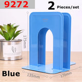 2PCS/SET Deli 9270 9271 9272 9262 9263 Metal Book Stands 150-230mm Blue Black Steel Book Ends