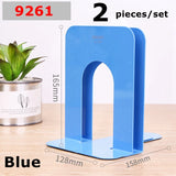 2PCS/SET Deli 9270 9271 9272 9262 9263 Metal Book Stands 150-230mm Blue Black Steel Book Ends