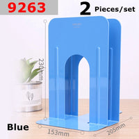 2PCS/SET Deli 9270 9271 9272 9262 9263 Metal Book Stands 150-230mm Blue Black Steel Book Ends