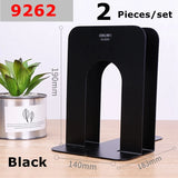 2PCS/SET Deli 9270 9271 9272 9262 9263 Metal Book Stands 150-230mm Blue Black Steel Book Ends