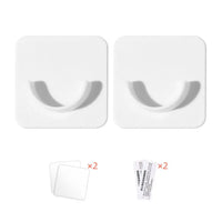 2Pcs Multi-purpose Curtain Rod Bracket Telescopic Rod Bracket Self-adhesive Rod Holder Clothes Rail Bracket Wall Hanger