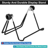 AOOKMIYA 2pcs Adjustable Plate Stand Easel Picture Frame Stand Foldable Tablet Iron Display Holder Stand for Displaying Photo Plate Books