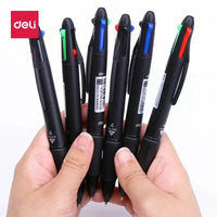 2pcs/lot Multicolor Ballpoint Pens 4-in-1 Retractable Ballpoint Pens 4 Vivid Colors Ball Pen Best for Smooth Writing Gift