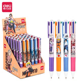 3/6/12 pcs Ballpoint Pen Anime Series Red Blue Green Orange Ink 0.7mm Stationery Office Supplies School Students Supplies