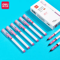 3/6/9pcs Straight Liquid Ballpoint Pen 0.5MM Black Blue Red Ink Office Signature Pen High Quality Pen Cheap Pen Stationery