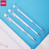 3 Pcs Deli Pokemon Erasable Gel Pen 0.5mm Cute Pikachu Kids Gel Ink Pens Kawaii School Supplies Student Stationery Girls Gift