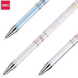 3 Pcs Deli Pokemon Erasable Gel Pen 0.5mm Cute Pikachu Kids Gel Ink Pens Kawaii School Supplies Student Stationery Girls Gift