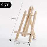 AOOKMIYA 30/40/50cm Portable Wooden Easel Display Shelf Holder Stand for Artist Painting Sketching DIY Arts Photo Cards Displaying