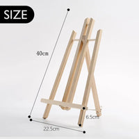 AOOKMIYA 30/40/50cm Portable Wooden Easel Display Shelf Holder Stand for Artist Painting Sketching DIY Arts Photo Cards Displaying