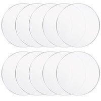 AOOKMIYA 30 PCS Clear Circle Acrylic Blanks Discs Round Panel for Picture Frame Painting DIY Crafts Palettes Plate Wholesale XB