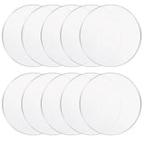 AOOKMIYA 30 PCS Clear Circle Acrylic Blanks Discs Round Panel for Picture Frame Painting DIY Crafts Palettes Plate Wholesale XB