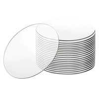 AOOKMIYA 30 PCS Clear Circle Acrylic Blanks Discs Round Panel for Picture Frame Painting DIY Crafts Palettes Plate Wholesale XB