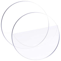 AOOKMIYA 30 PCS Clear Circle Acrylic Blanks Discs Round Panel for Picture Frame Painting DIY Crafts Palettes Plate Wholesale XB