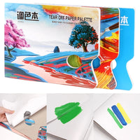 AOOKMIYA AOOKMIYA  30 Sheets/Pad Palettes Paper Tearable Paint Mixing Palettes Paper for IDEAL for Pro Artist Travel Painting Easy Mixing