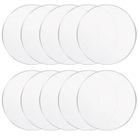 AOOKMIYA 300 PCS Clear Circle Acrylic Blanks Discs Round Panel for Picture Frame Painting DIY Crafts Palettes Plate Wholesale K1