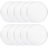 AOOKMIYA 300 PCS Clear Circle Acrylic Blanks Discs Round Panel for Picture Frame Painting DIY Crafts Palettes Plate Wholesale K1