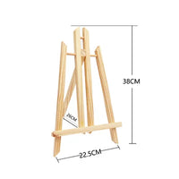 AOOKMIYA 30cm/40cm/50cm/80cm sizes Wood Easel Wooden Art Easel Advertisement Exhibition Display Shelf Holder Studio Artist Painting Stand