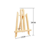 AOOKMIYA 30cm/40cm/50cm/80cm sizes Wood Easel Wooden Art Easel Advertisement Exhibition Display Shelf Holder Studio Artist Painting Stand