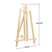 AOOKMIYA 30cm/40cm/50cm/80cm sizes Wood Easel Wooden Art Easel Advertisement Exhibition Display Shelf Holder Studio Artist Painting Stand