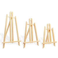 AOOKMIYA 30cm/40cm/50cm/80cm sizes Wood Easel Wooden Art Easel Advertisement Exhibition Display Shelf Holder Studio Artist Painting Stand