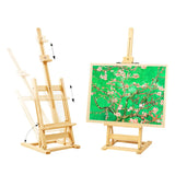 AOOKMIYA 30cm/40cm/50cm/80cm sizes Wood Easel Wooden Art Easel Advertisement Exhibition Display Shelf Holder Studio Artist Painting Stand