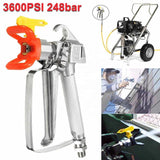 AOOKMIYA 3600PSI Airless Paint Sprayer G u n High Pressure with 517 Yellow Spray Tip Nozzle Guard Power Tool Spraying Machine