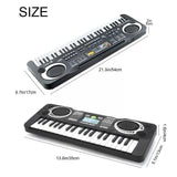 37/61 Keys Electronic Organ USB Digital Keyboard Piano Musical Instrument Kids Toy Electric Piano With Microphone For Children