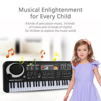 37/61 Keys Electronic Organ USB Digital Keyboard Piano Musical Instrument Kids Toy Electric Piano With Microphone For Children