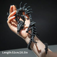 3D Printed Dragon Skeleton Model Full Body Movable Joint Skull Dragon Ornaments Creative Desktop Decoration Collection Gifts