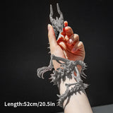 3D Printed Dragon Skeleton Model Full Body Movable Joint Skull Dragon Ornaments Creative Desktop Decoration Collection Gifts