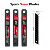 3Pcs/Set Deli Home Retractable Utility Knife 9/18mm Premium Sharp Blades Box Cutter Wallpaper Express Box Opening нож Art Suppli