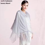 400S/Class 100%Cashmere Scarf Women Shawl  Luxury brand   Fashion Summer  Spring Autumn  Ladies Soft Thin Ring   Cashmere Scarf